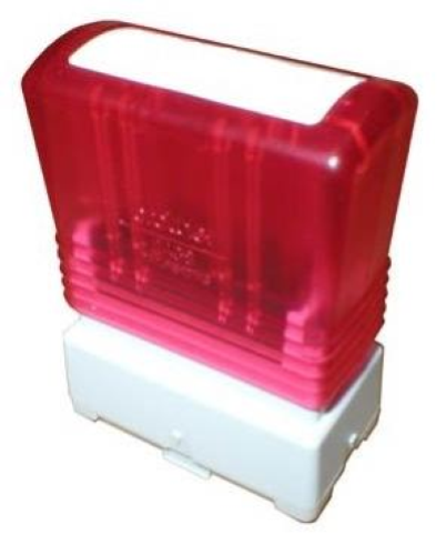Brother 2260 - Timbro - preinchiostrato - rosso - testo personalizzabile - 22 x 60 mm (pacchetto di 12)
